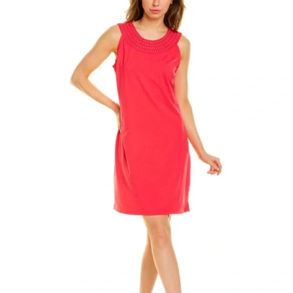 Tommy Bahama | Dresses | New Tommy Bahama Embroidered Pearl Shift Dress  Casual Pink Summer Vaycay Beach | Poshmark
